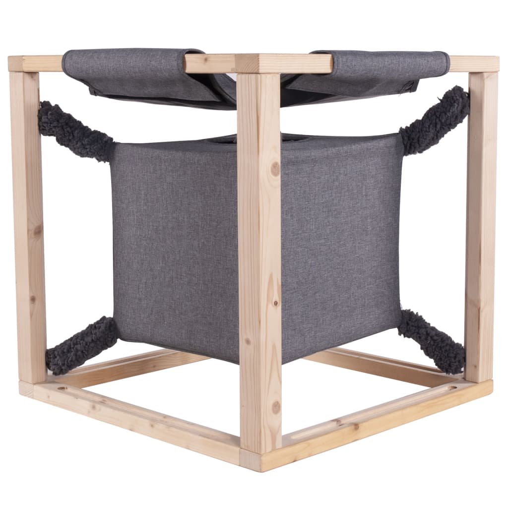 Lit pour chats avec hamac Catcube Gris M 54x54x54 cm