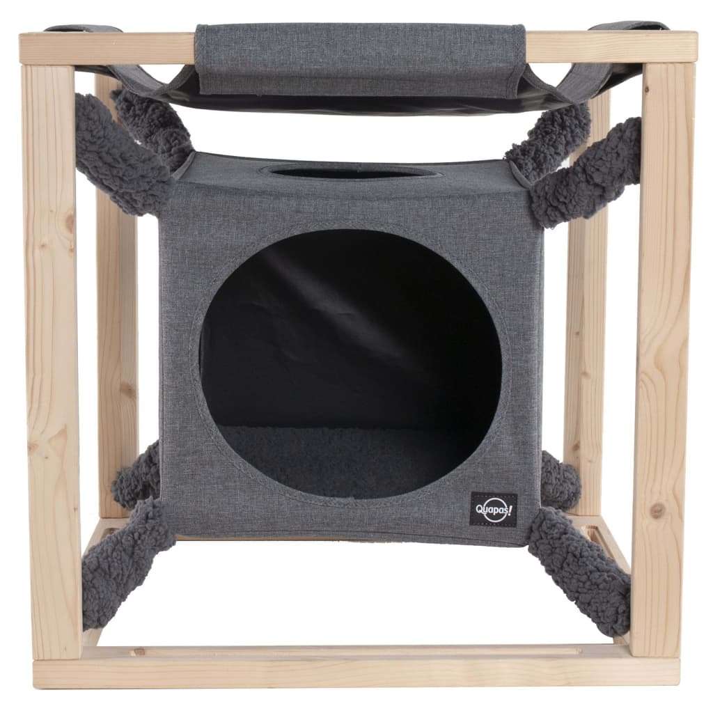 Lit pour chats avec hamac Catcube Gris M 54x54x54 cm