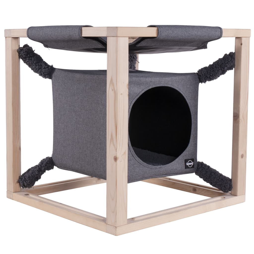 Lit pour chats avec hamac Catcube Gris M 54x54x54 cm